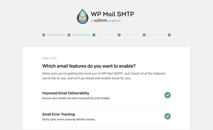 You Will Be Asked Which Email Features You Wish to Enable You Will Be Asked Which Email Features You Wish to Enable