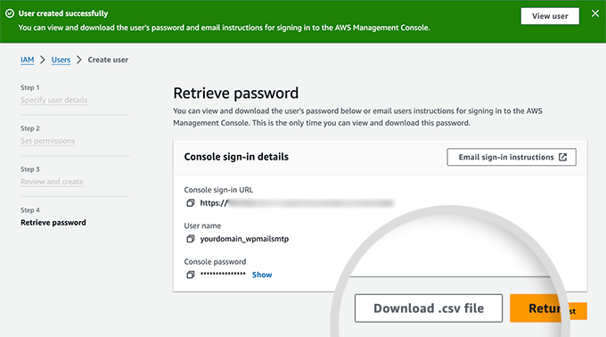 You Will Now See a Message that You Successfully Created the User You Will Now See a Message that You Successfully Created the User