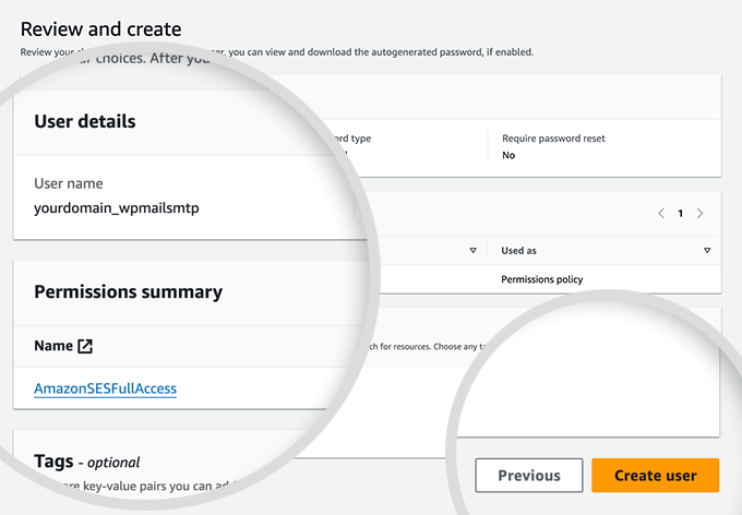 You Can See All of the Details You’ve Chosen for this User You Can See All of the Details You’ve Chosen for this User
