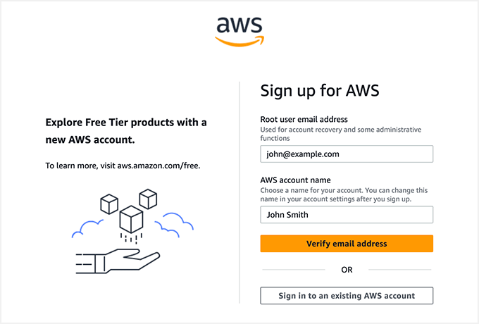 You’ll Need to Sign Up for a Free Account with Amazon Web Services You’ll Need to Sign Up for a Free Account with Amazon Web Services