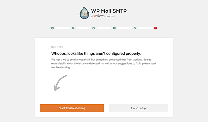 Click the Start Troubleshooting Button Click the Start Troubleshooting Button