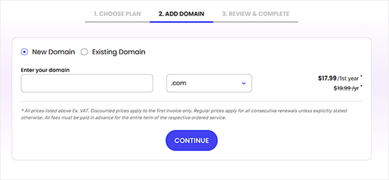 Choose a domain name in SiteGround Choose a domain name in SiteGround