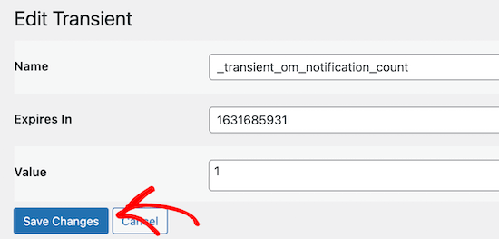 Modifica singolo transient