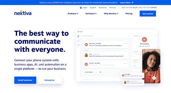 Nextiva website Nextiva website