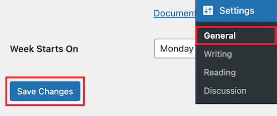 Save general settings Save general settings