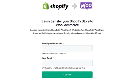Shopify to WooCommerce migrator Shopify to WooCommerce migrator