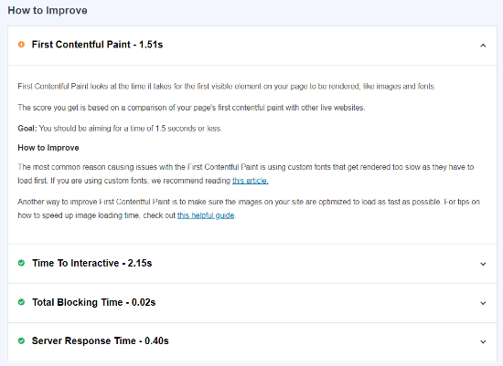 Recomandări privind viteza site-ului Recomandări privind viteza site-ului