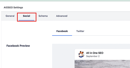 ソーシャル設定