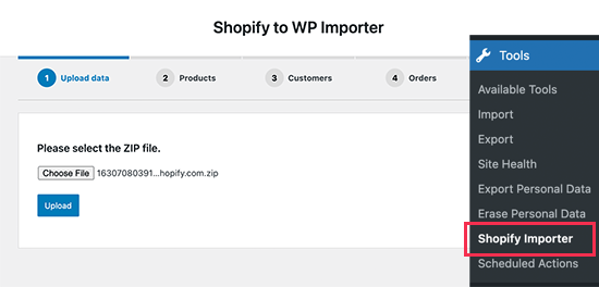 Upload Shopify store data to WooCommerce Upload Shopify store data to WooCommerce