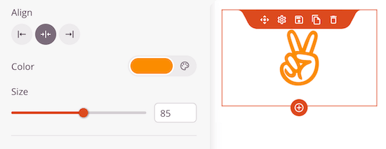 Change icon settings Change icon settings