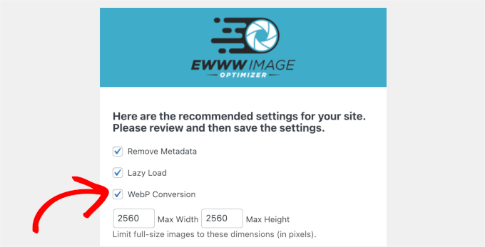 EWWW OptimizerのWebPサポート