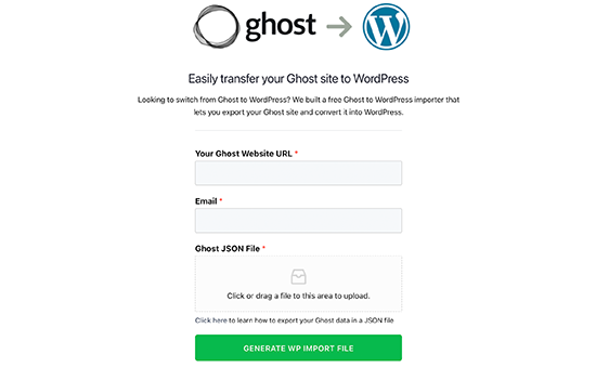 GhostからWordPressへの移行ツール