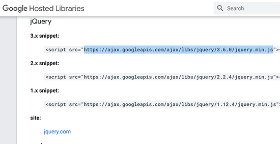 Google hosted libraries - jQuery Google hosted libraries - jQuery