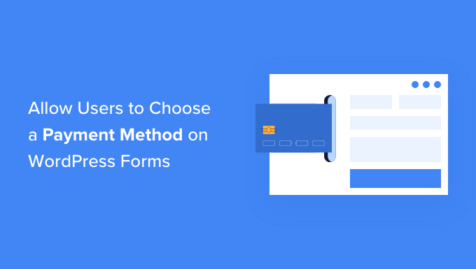 How to Allow Users to Choose a Payment Method on WordPress Forms How to Allow Users to Choose a Payment Method on WordPress Forms