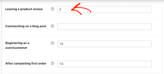 Rewarding customers for leaving a product review Rewarding customers for leaving a product review