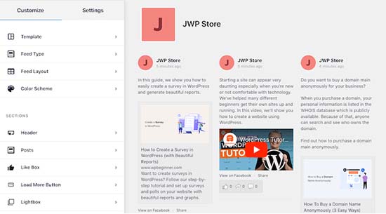 Edytuj kanał Facebooka