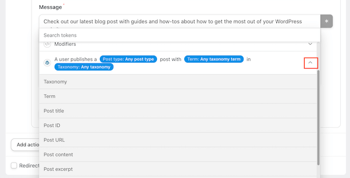 Tworzenie spersonalizowanej wiadomości przy użyciu tokenów