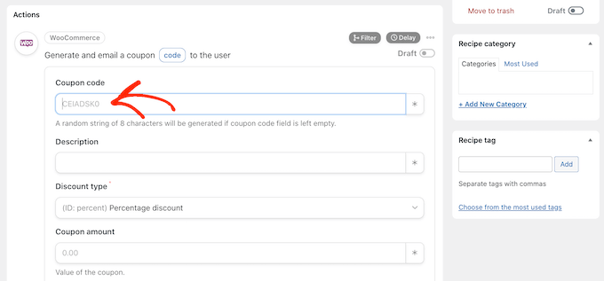 Erstellen eines automatischen WooCommerce-Gutscheincodes