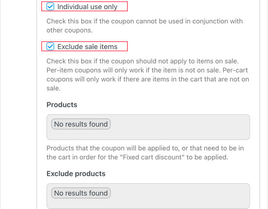 WooCommerce-Gutschein nur für den einmaligen Gebrauch