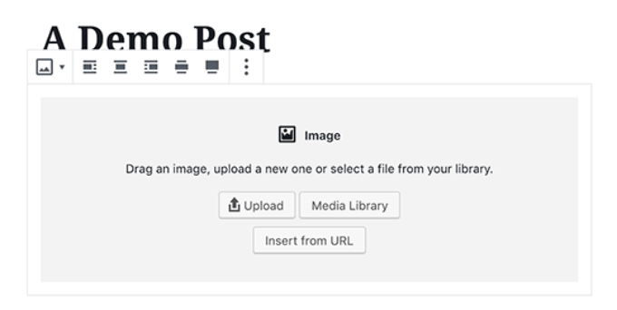 Add an image block Add an image block
