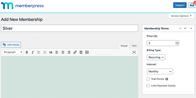 Adicionar associações