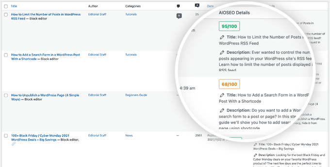 All in One SEO Bulk Edit Meta Description All in One SEO Bulk Edit Meta Description