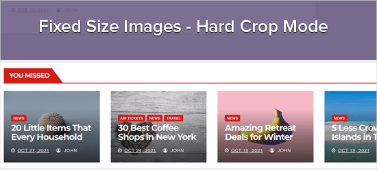 Hard crop images example Hard crop images example