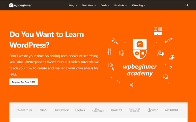 Um exemplo de site de associação de vídeo, criado usando MemberPress