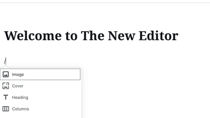 Select a block while writing Select a block while writing