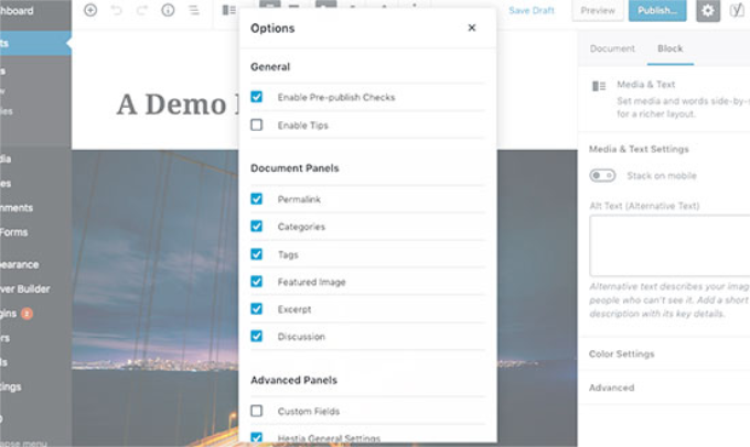 Show or hide options for post edit screen Show or hide options for post edit screen