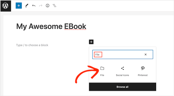 O bloco de Arquivo integrado do WordPress