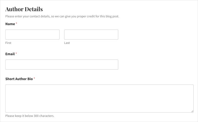 WPForms post submission for example