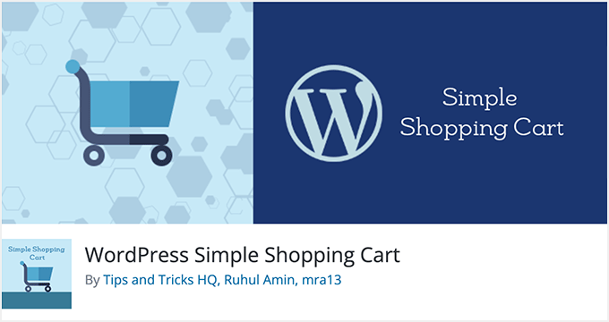 WordPress Simple Shopping Cart WordPress Simple Shopping Cart