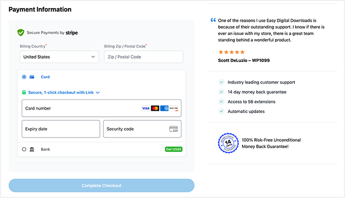 Acquisto Completo Easy Digital Downloads
