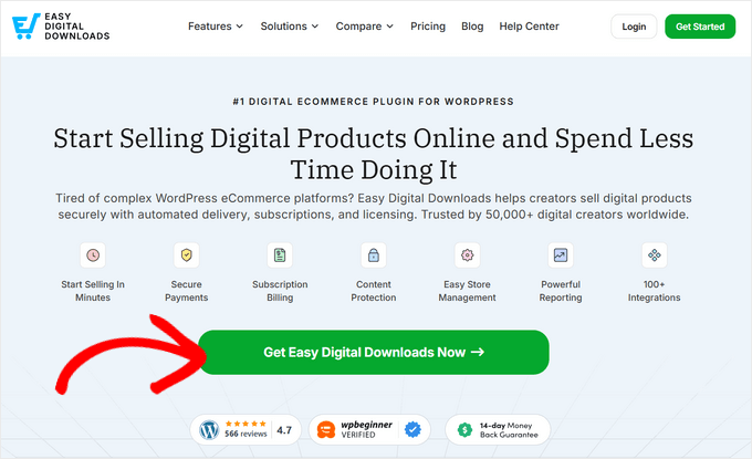 Easy Digital Downloads Website