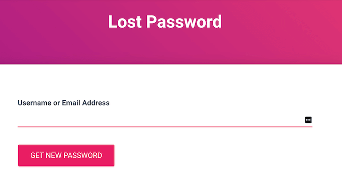 A custom lost password page in WordPress A custom lost password page in WordPress