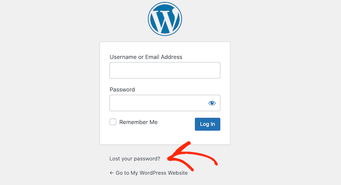 パスワード紛失リンクのカスタマイズ パスワード紛失リンクのカスタマイズ
