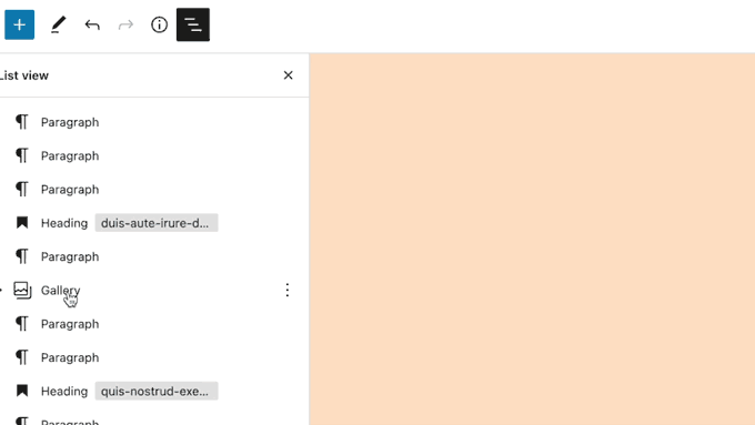 Blok düzenleyicide öğeleri taşıma