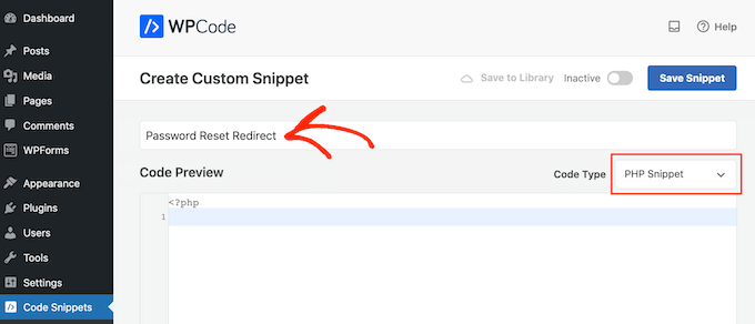 Adding a password reset redirect Adding a password reset redirect