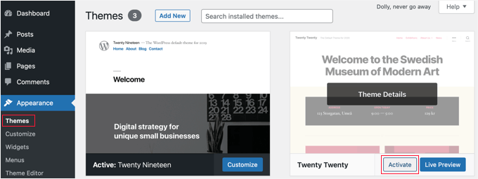 Abilita un tema diverso per vedere se il problema è risolto