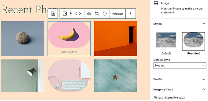 WordPress 5.9'da Yenilenen Galeri bloğu