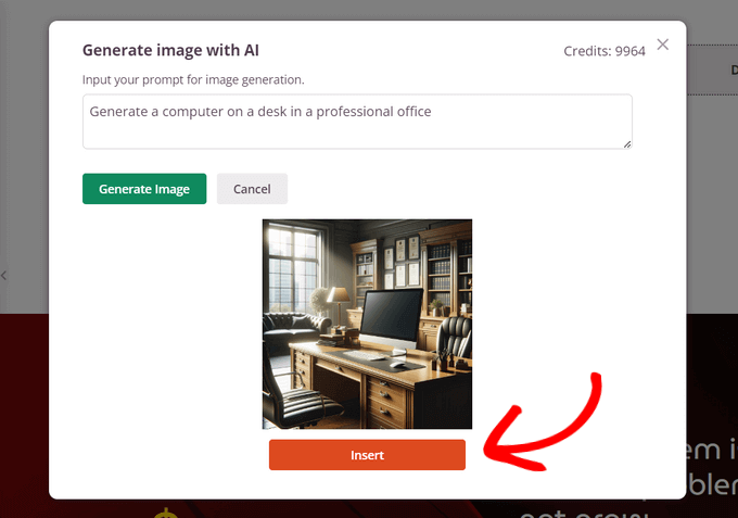 Insert AI generated image Insert AI generated image