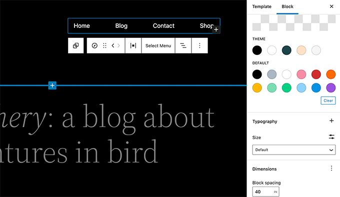WordPress 5.9'da yeni gezinme bloğu