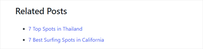 Simple related posts demo Simple related posts demo