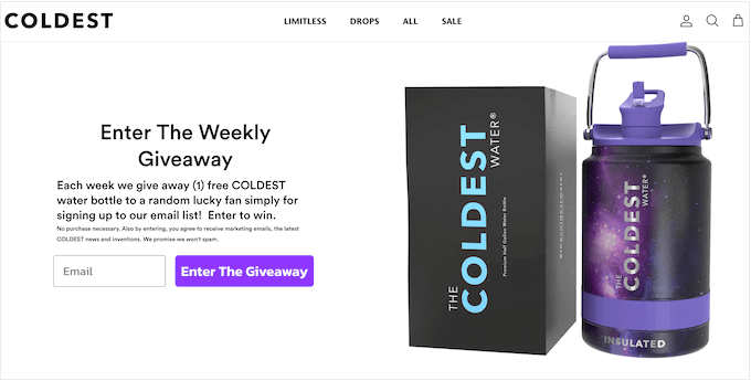 An example of using a contest to generate leads An example of using a contest to generate leads