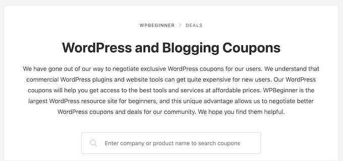 An example of a custom search form An example of a custom search form