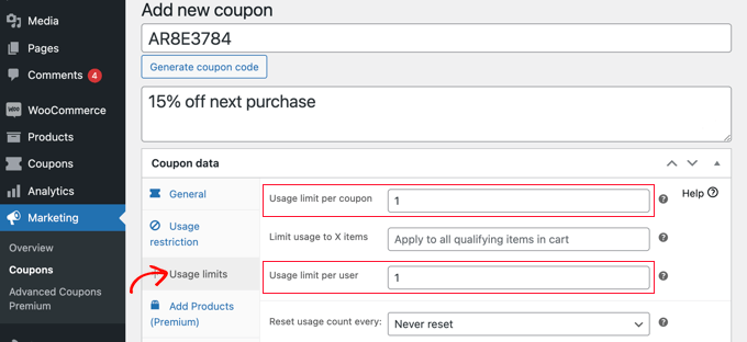 Creating a Single Use or Limited Use Coupon Method 1: Creating a Single Use or Limited Use Coupon