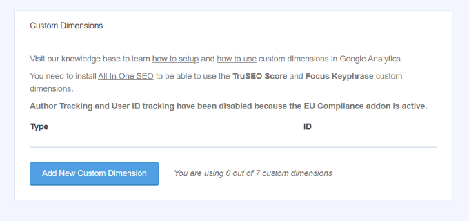 Add a new custom dimension Add new custom dimension