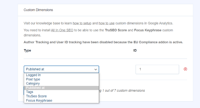 Select Author in the dropdown menu Select Author in the dropdown menu