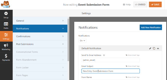 Edit notification settings Edit notification settings